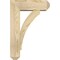 Ekena Millwork Thorton Craftsman Rough Sawn Bracket w/ Offset Brace, Douglas Fir, 6"W x 16"D x 24"H BKT0604X16X24THR04RDF - alternate 3